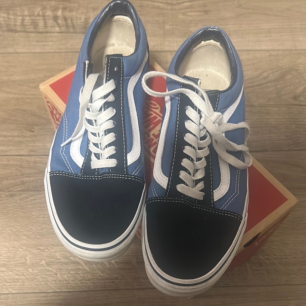 Blue and Black Sneakers